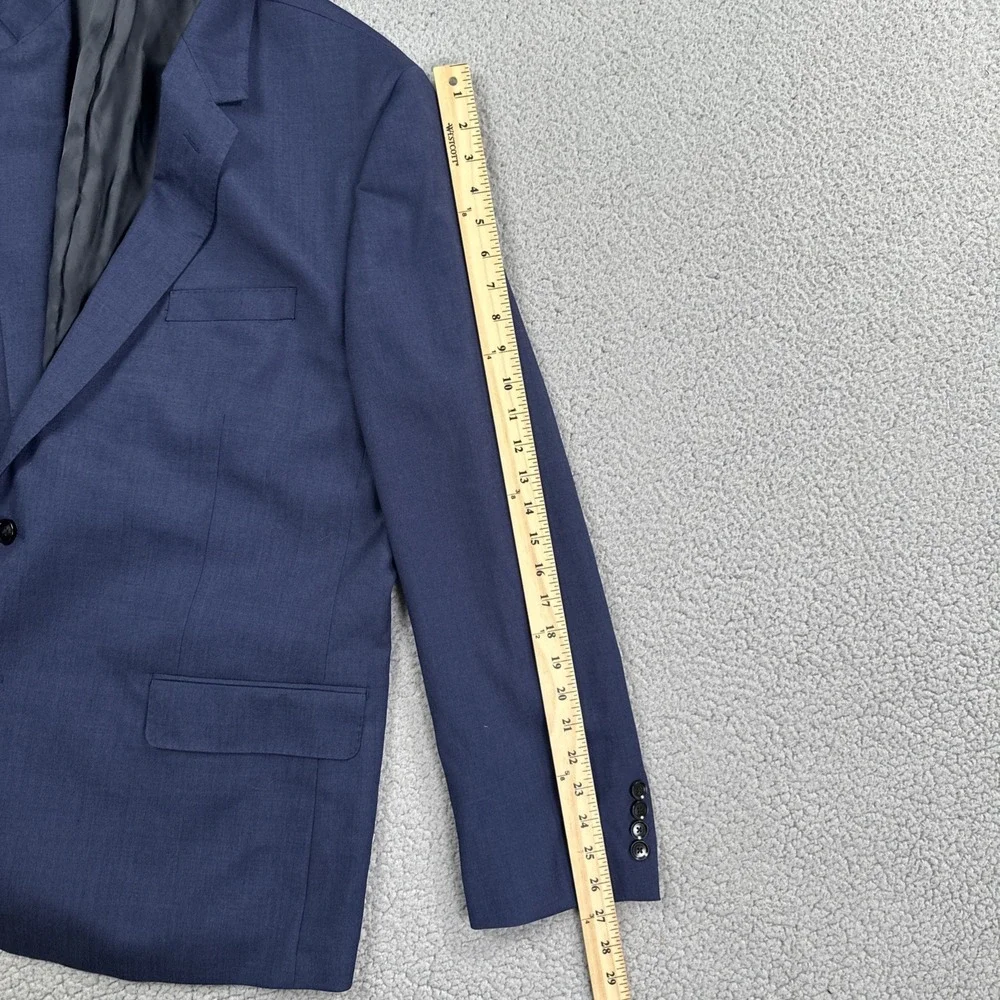 The Blk Tux Tollegno 1900 Blazer Men 48R Navy Blue Italian Merino Wool